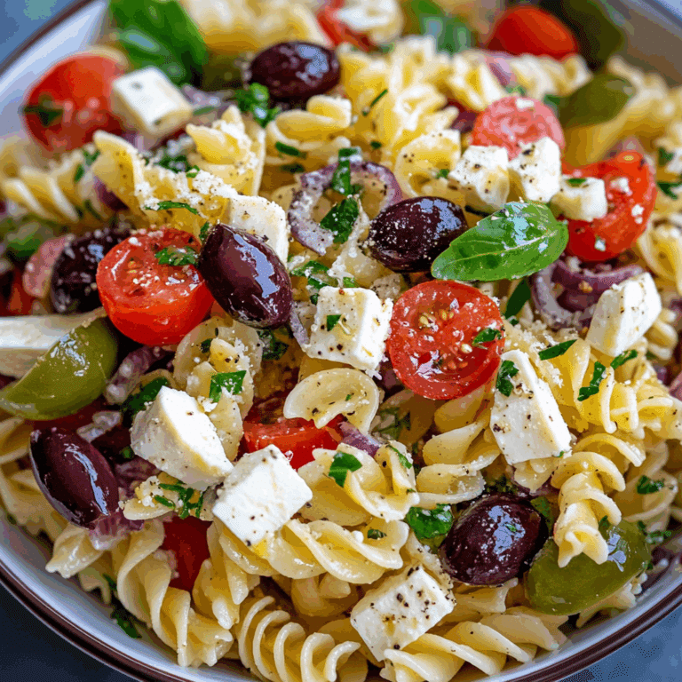 Best Greek Pasta Salad Recipe