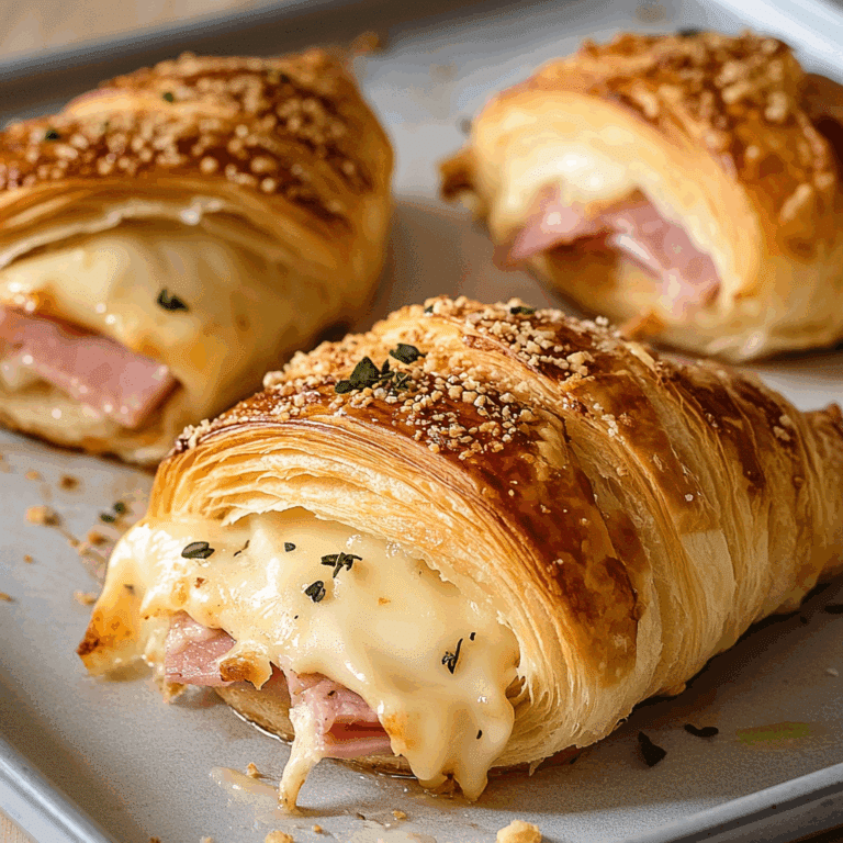 Buttery Ham and Cheese Croissant