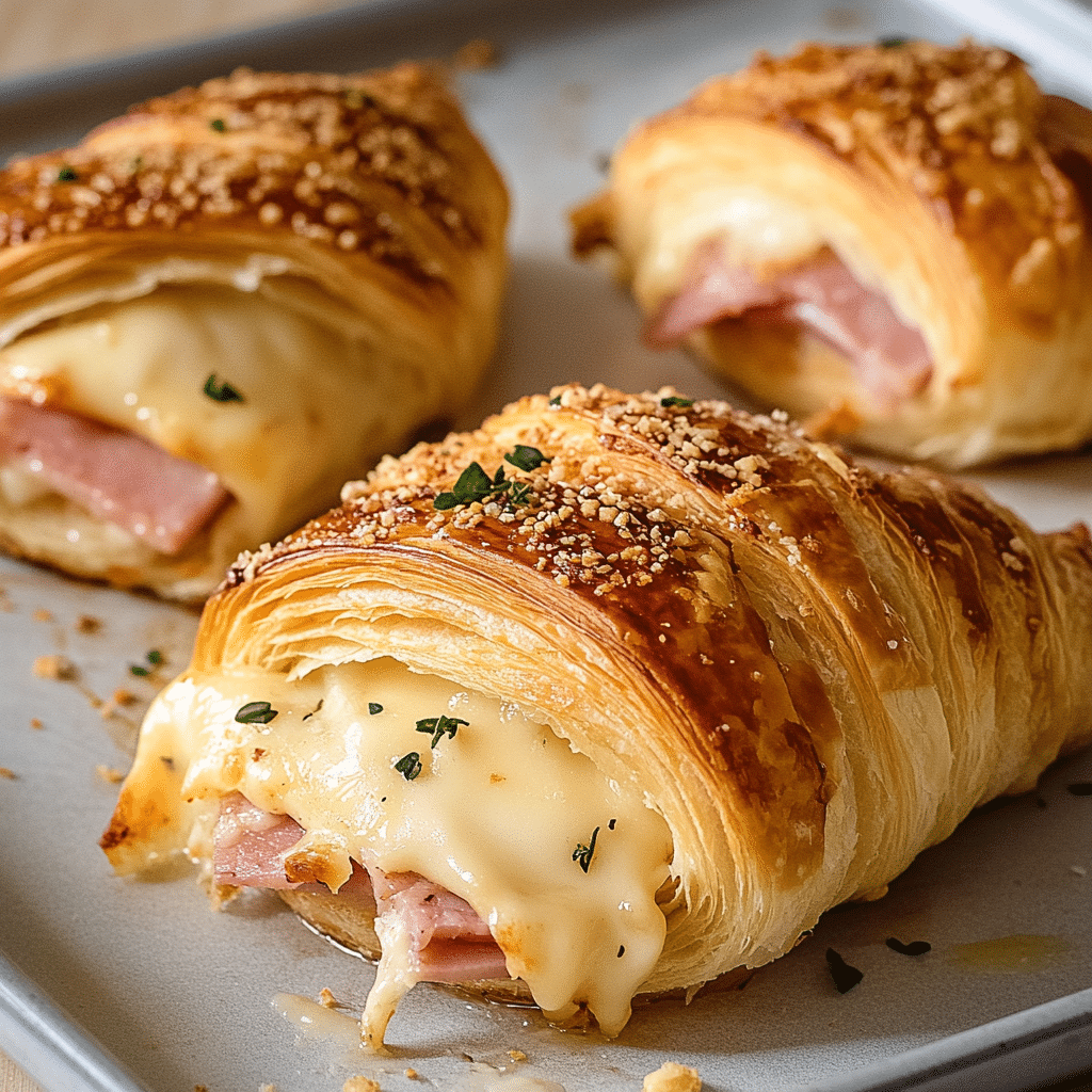 Buttery Ham and Cheese Croissant