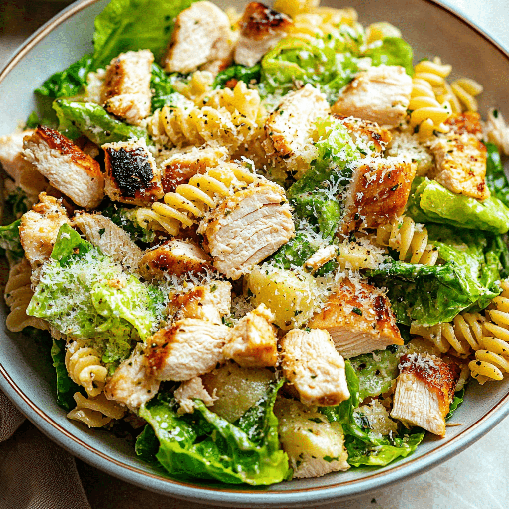 Chicken Caesar Pasta Salad