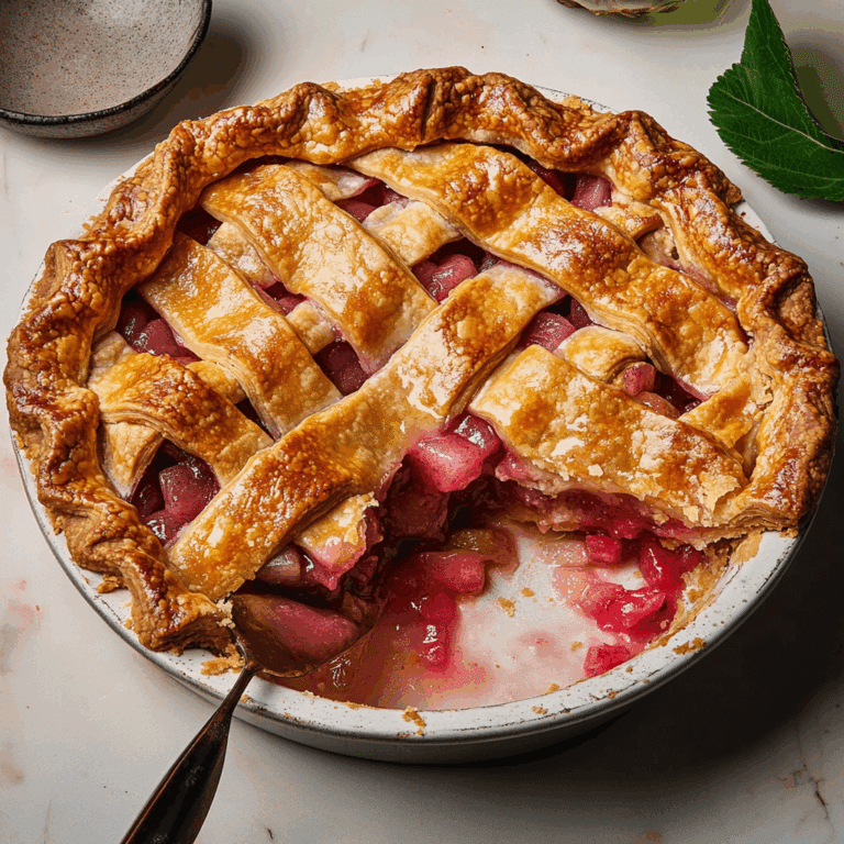 Classic Rhubarb Pie Recipe