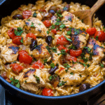 Easy Mediterranean Chicken Orzo