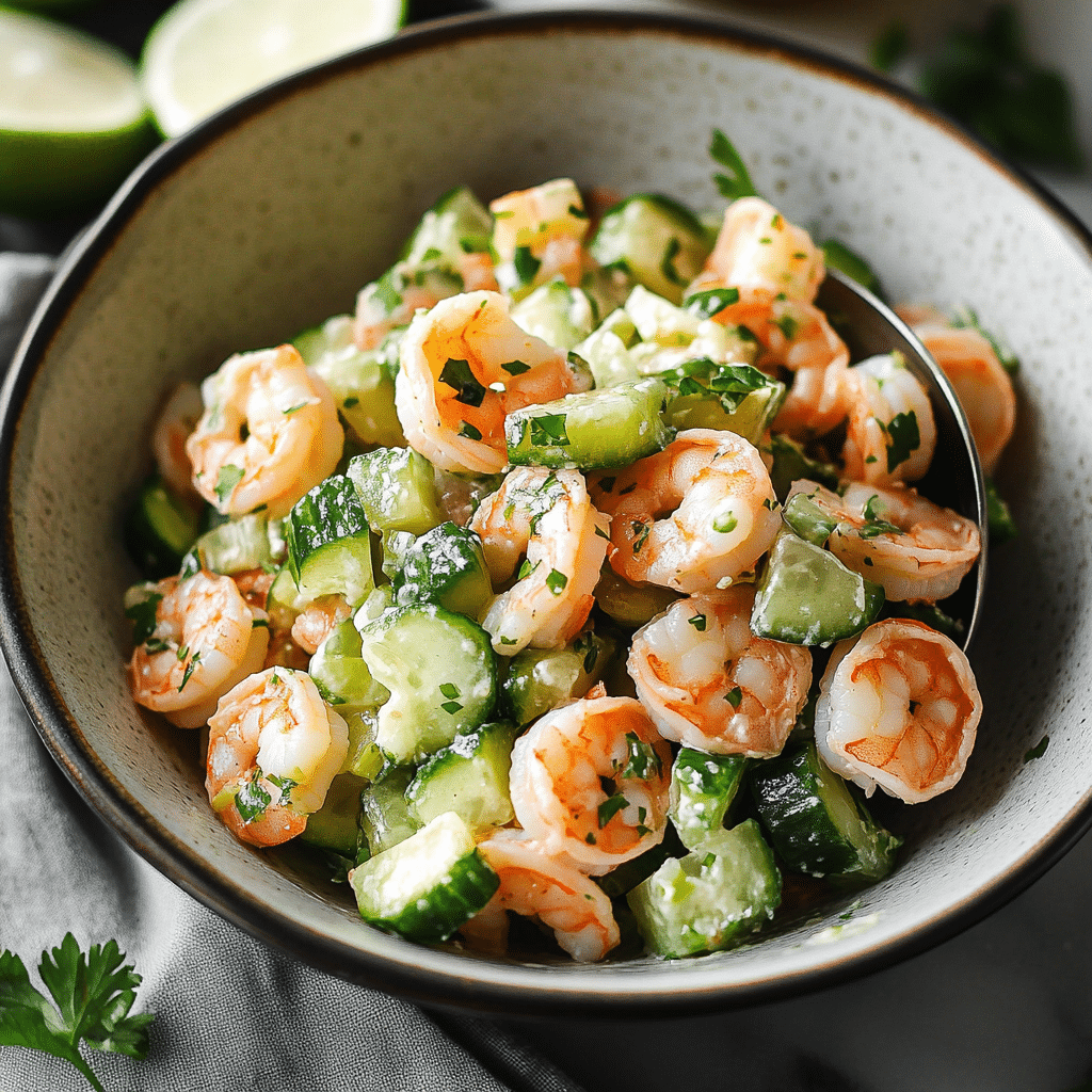 Fresh Cucumber Shrimp Salad Recipe