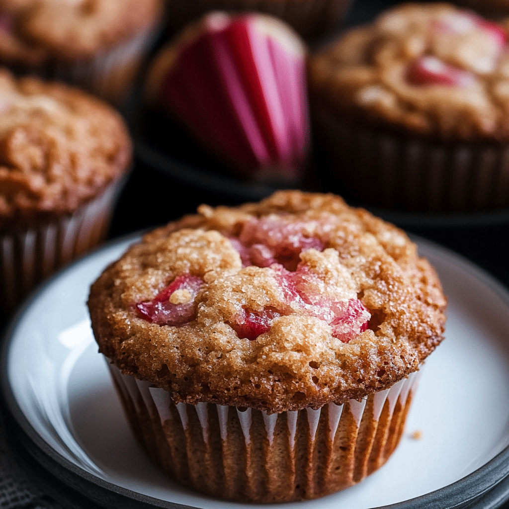 Moist Rhubarb Muffins Recipe