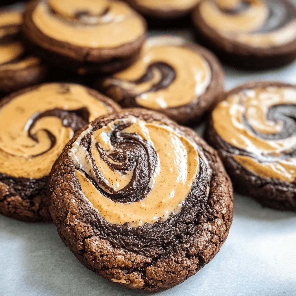 Peanut Butter Brownie Swirl Cookies