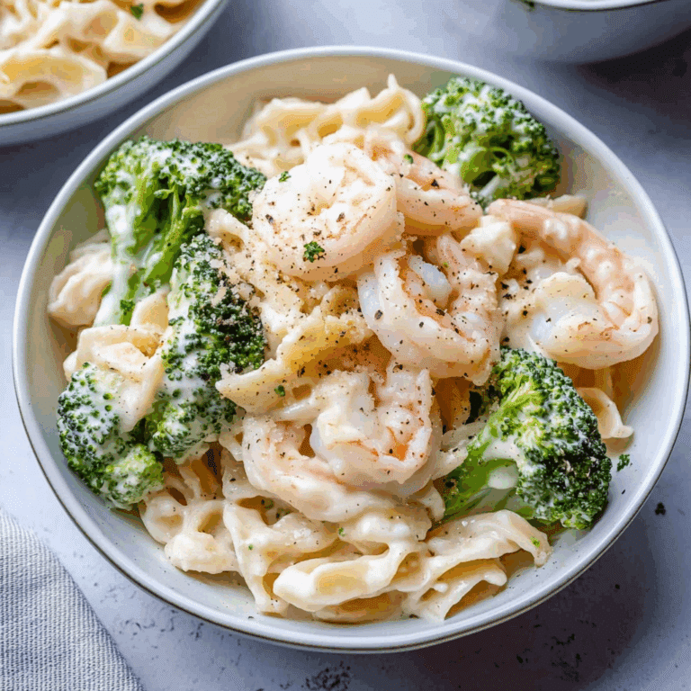 Broccoli Shrimp Alfredo