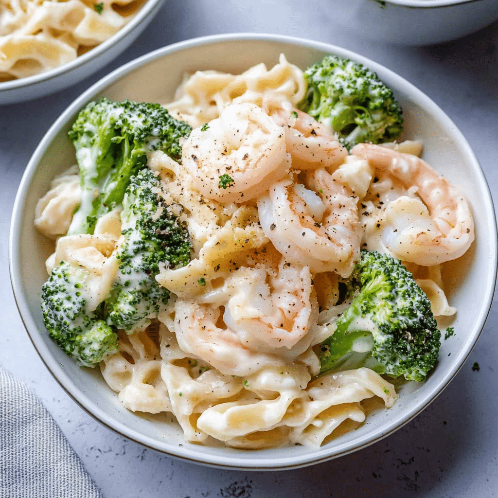 Broccoli Shrimp Alfredo