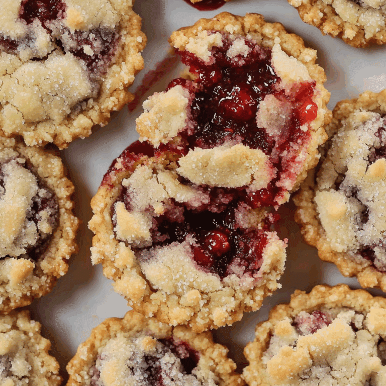 Buttery Raspberry Crumble Cookies