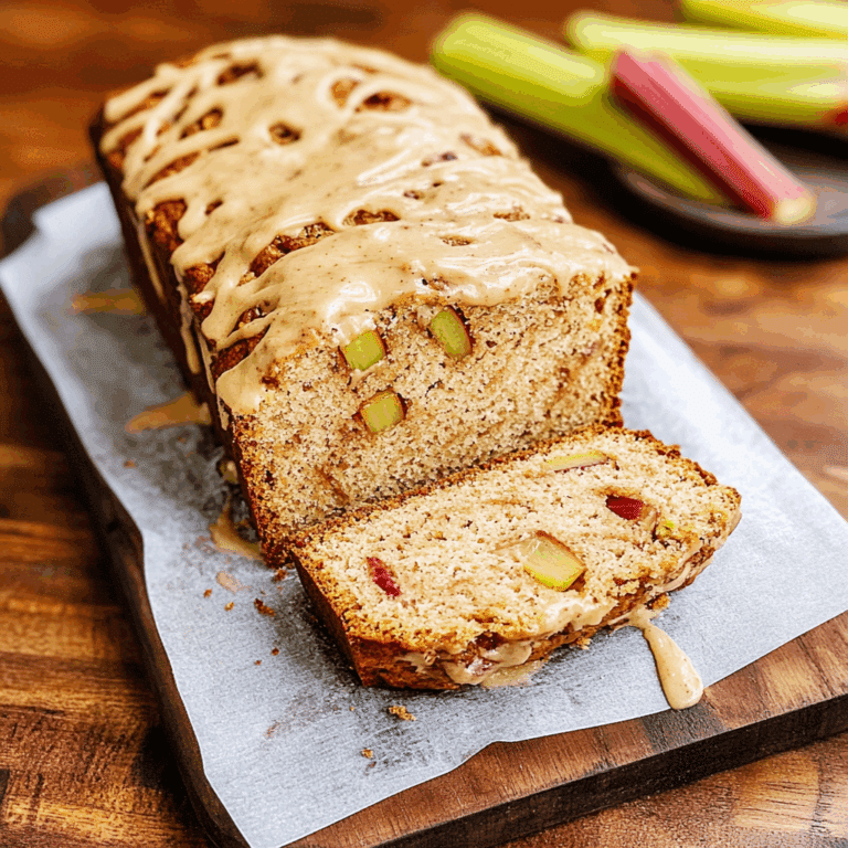 Cinnamon Rhubarb Bread