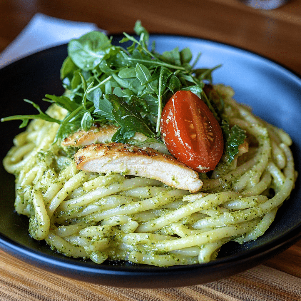 Creamy Chicken Pesto Pasta