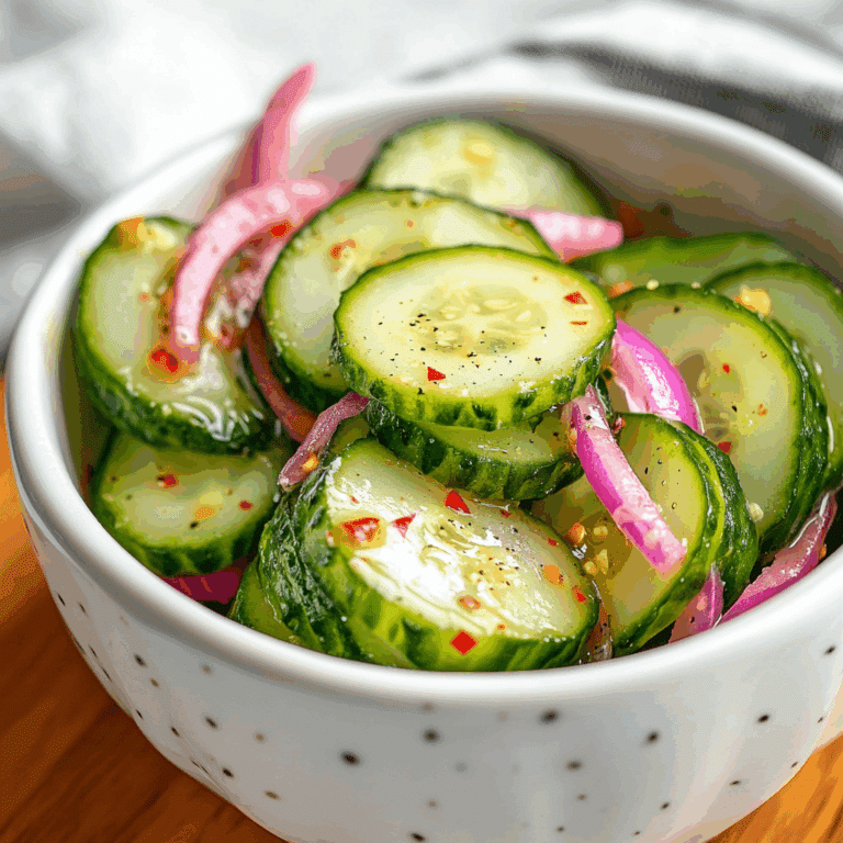 Fresh Pickled Cucumber Salad