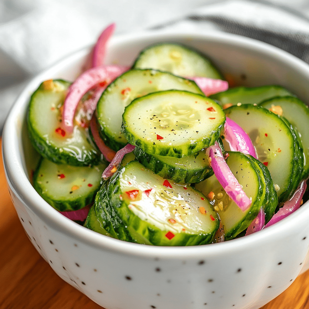Fresh Pickled Cucumber Salad