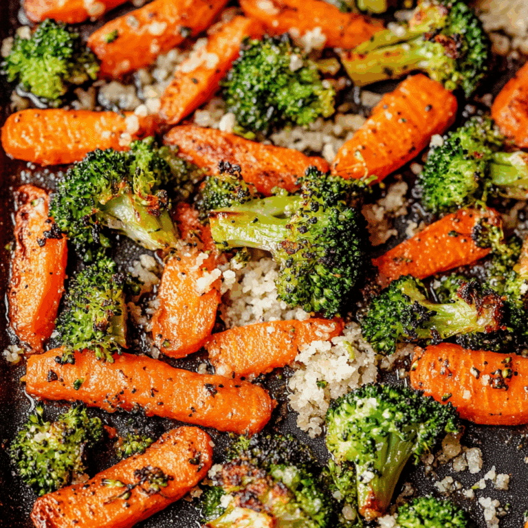 Roasted Broccoli and Carrots
