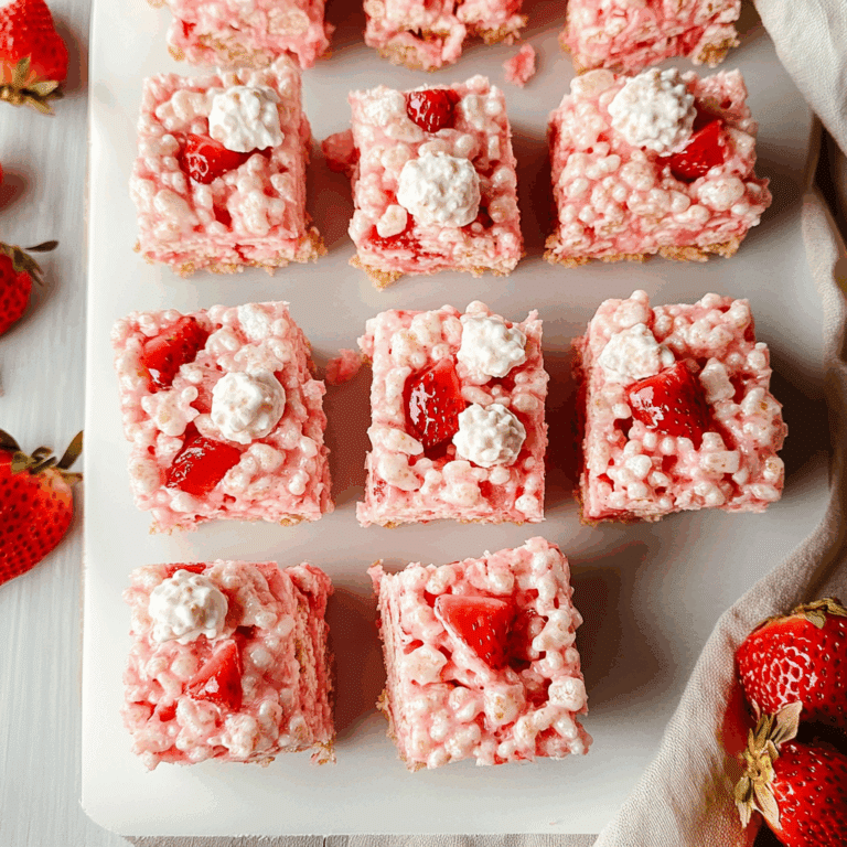 Strawberry Crunch Rice Krispie Treats