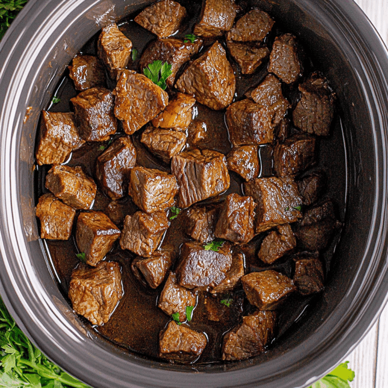 Tender Crockpot Steak Bites