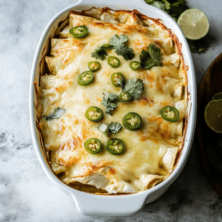 White Chicken Enchilada Casserole