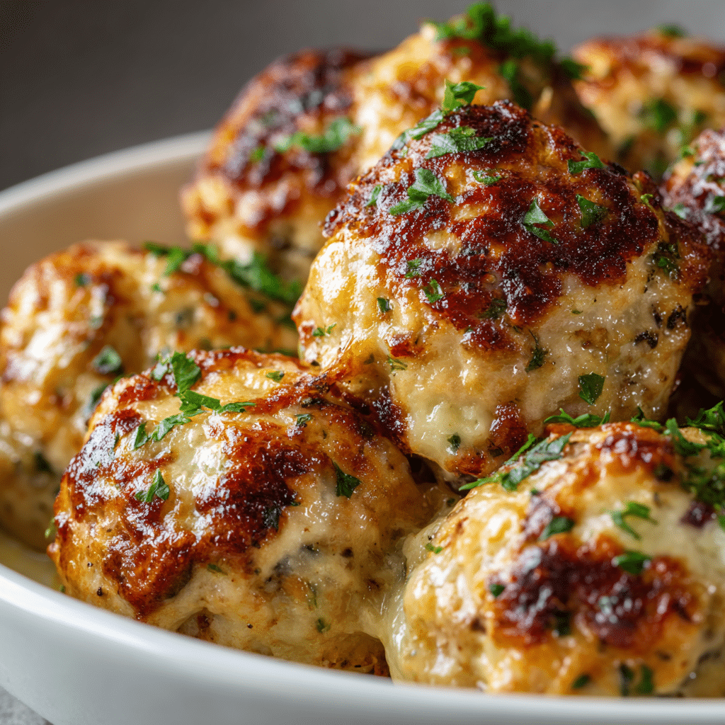 Baked Italian Chicken Meatballs