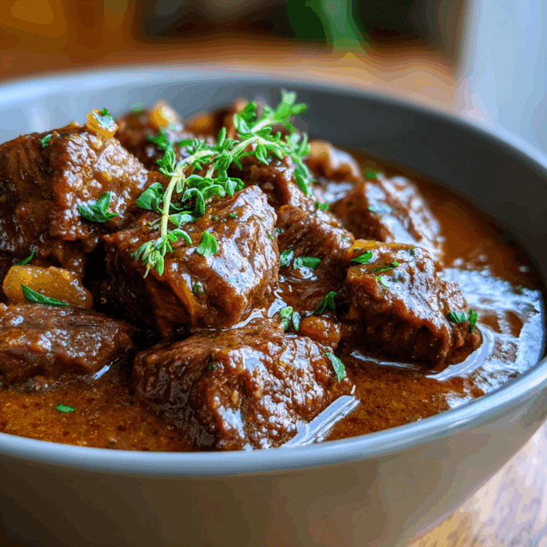 Beef Carbonnade with Beer Sauce