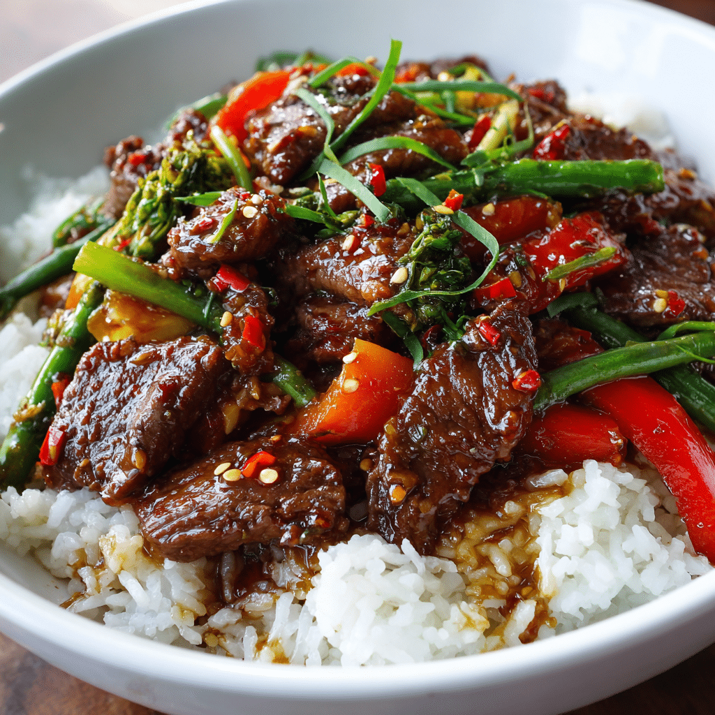 Beef Stir Fry with Honey Pepper Sauce