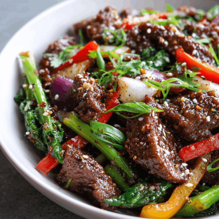 Black Pepper Beef Stir Fry