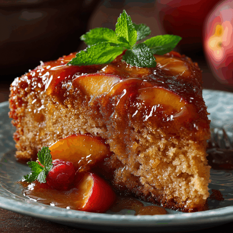 Brown Sugar Peach Cake