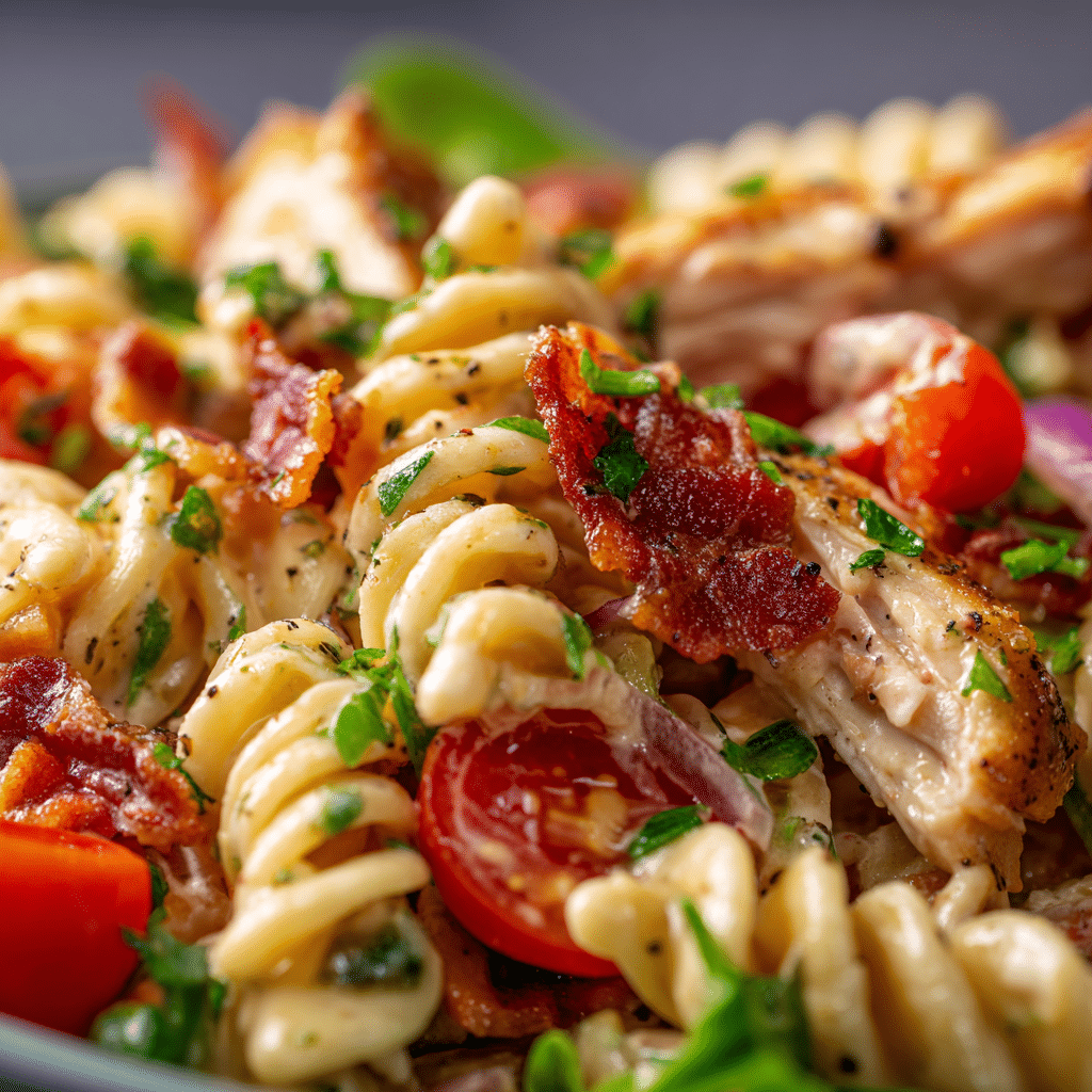Chicken Club Pasta Salad