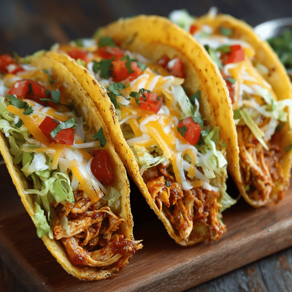 Chicken Tacos with Cheese