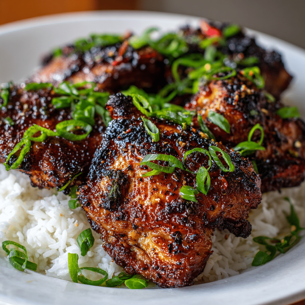 Garlic Black Pepper Chicken Thighs