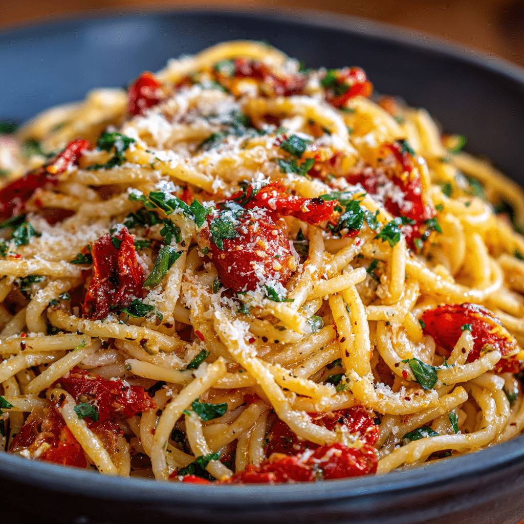Garlic Butter Tomato Pasta