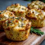 Garlic Rosemary Focaccia Muffins