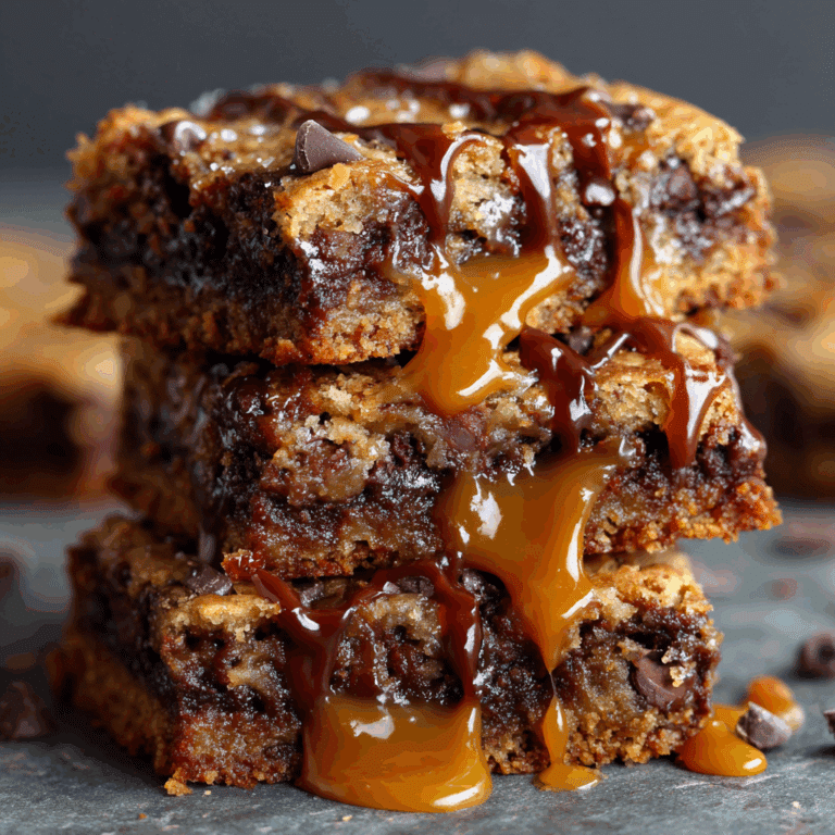 Gooey Caramel Chocolate Chip Bars