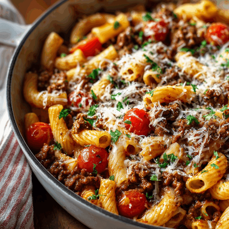 Ground Beef Pasta Skillet