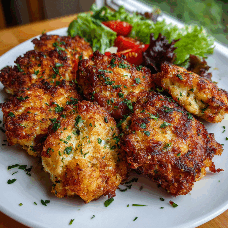 Herb & Cheese Chicken Fritters