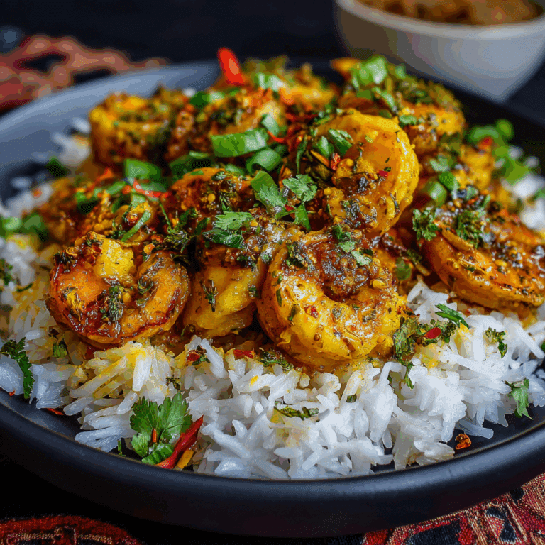 Honey Turmeric Shrimp with Rice