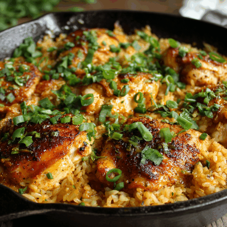 One Pan Sazon Chicken Skillet Dinner