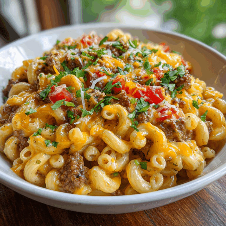 One-Pot Cheeseburger Mac & Cheese