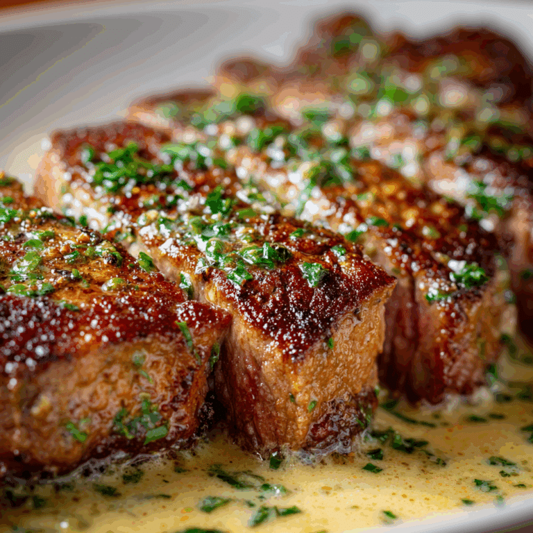 Pan-Seared Steak with Butter Sauce