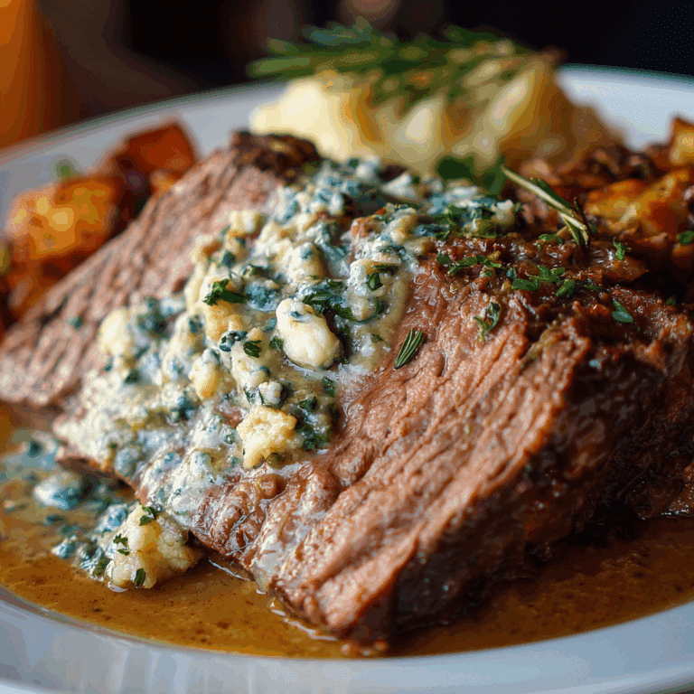 Pot Roast with Blue Cheese Gravy