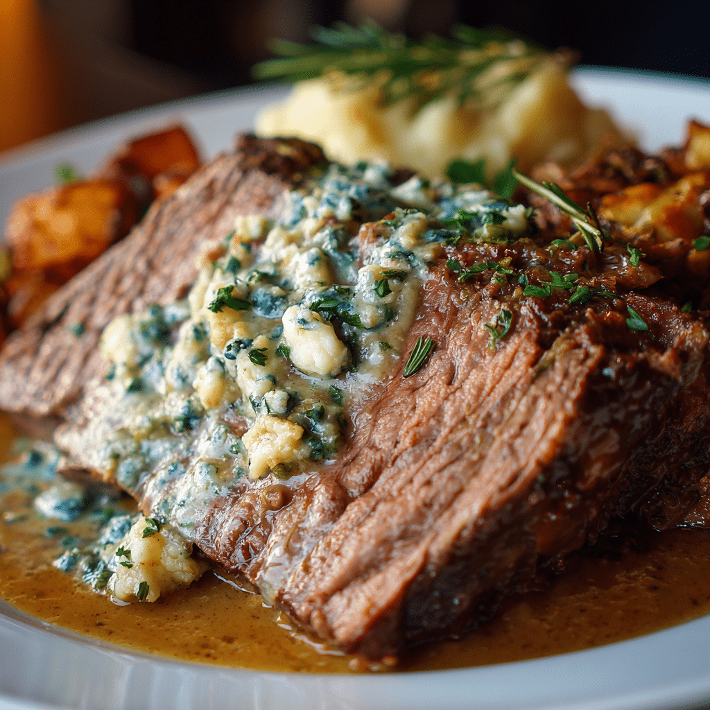Pot Roast with Blue Cheese Gravy