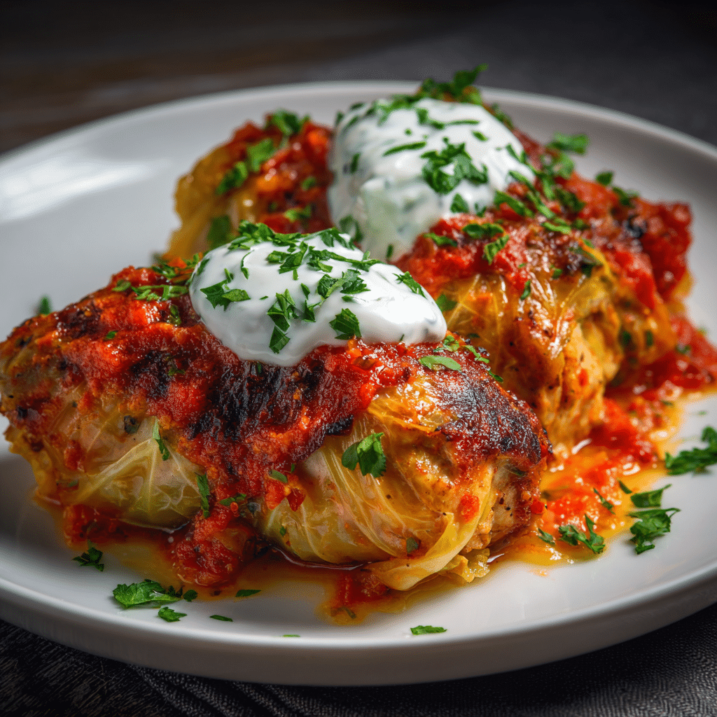 Russian Chicken and Cabbage Rolls