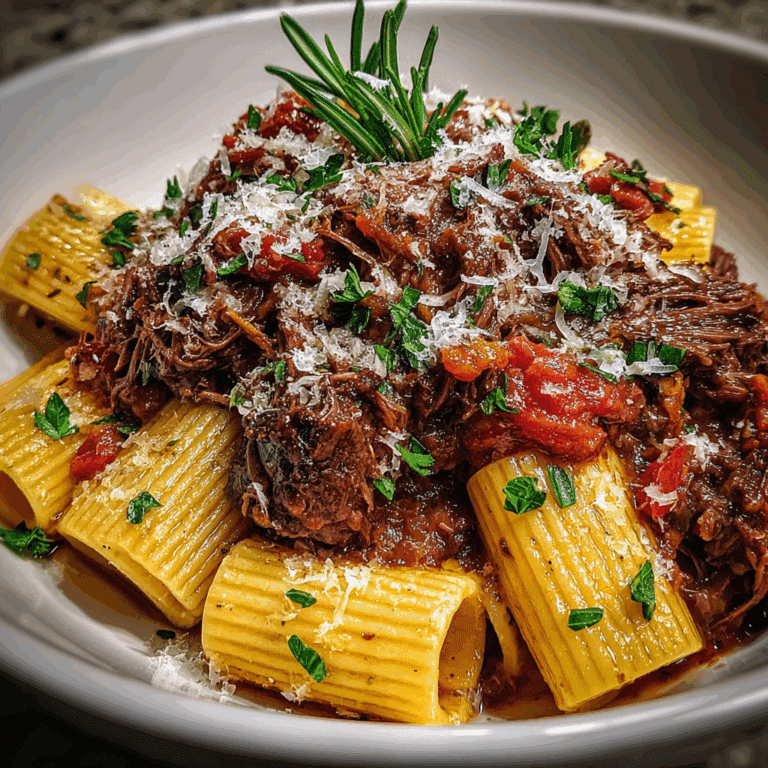Short Rib Ragu with Pasta