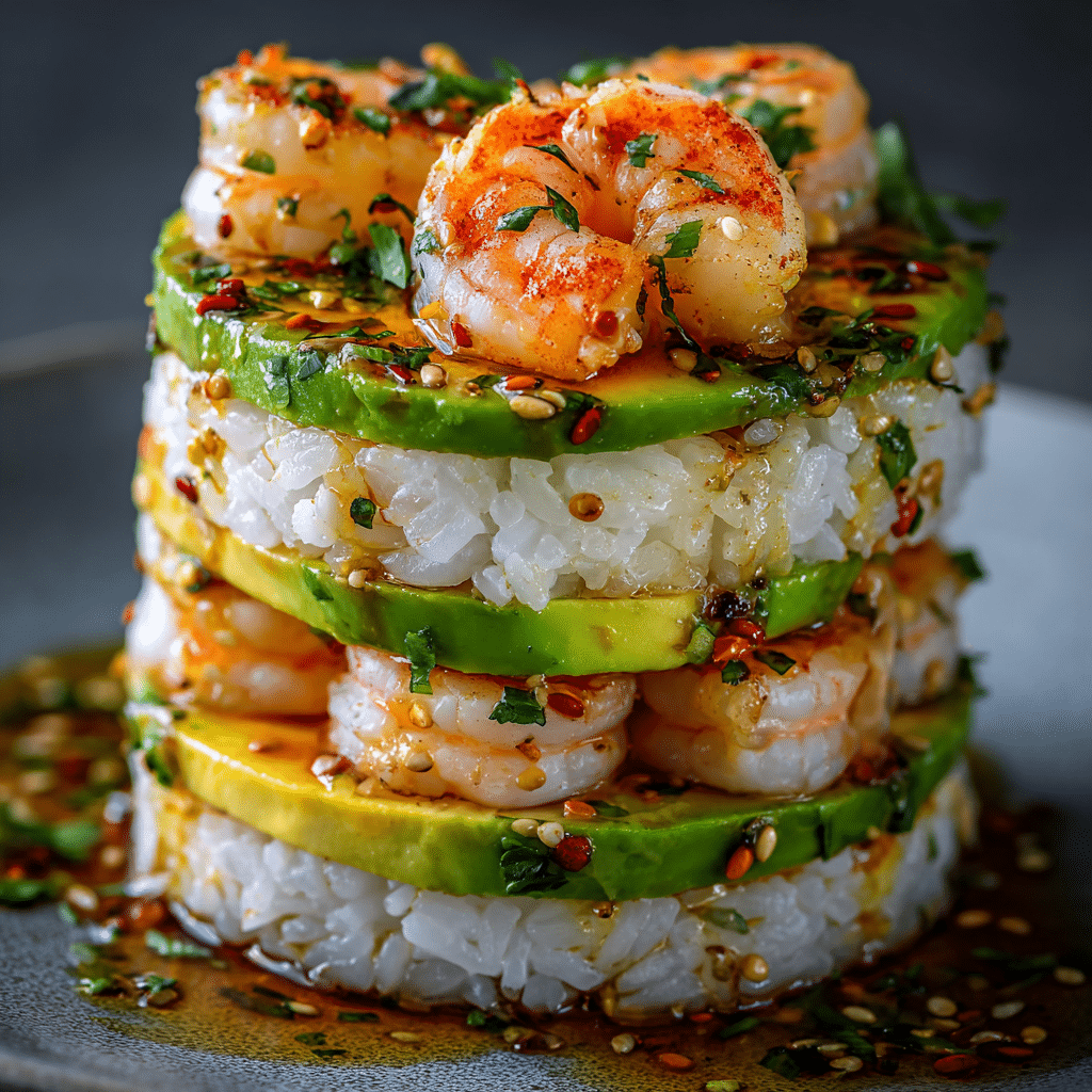 Shrimp Sushi Stack