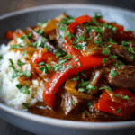 Slow Cooker Pepper Steak