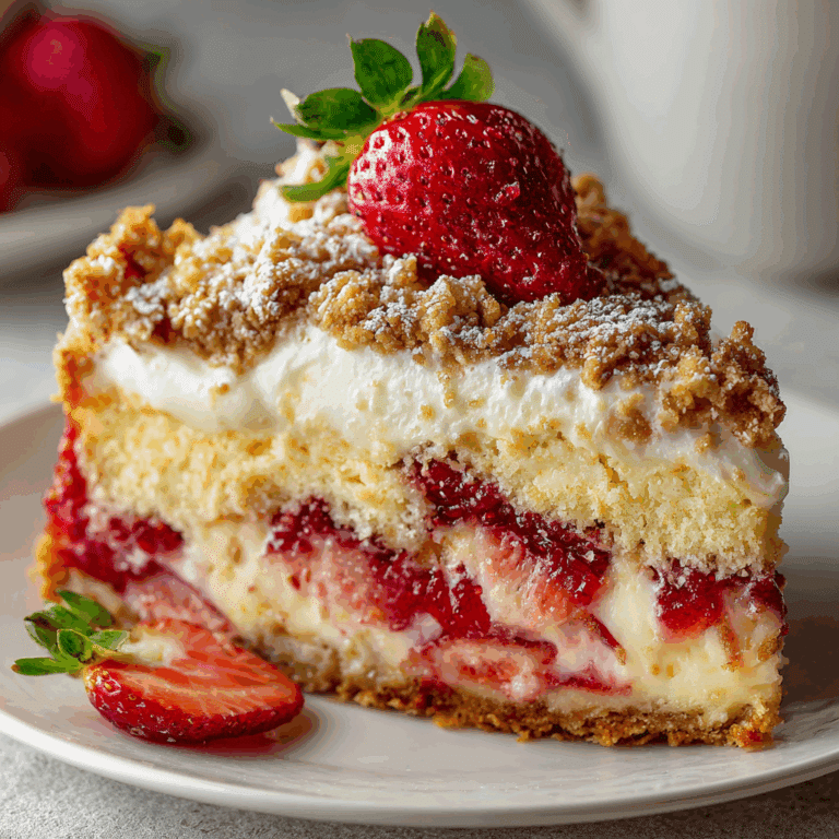 Strawberry Cheesecake Dump Cake