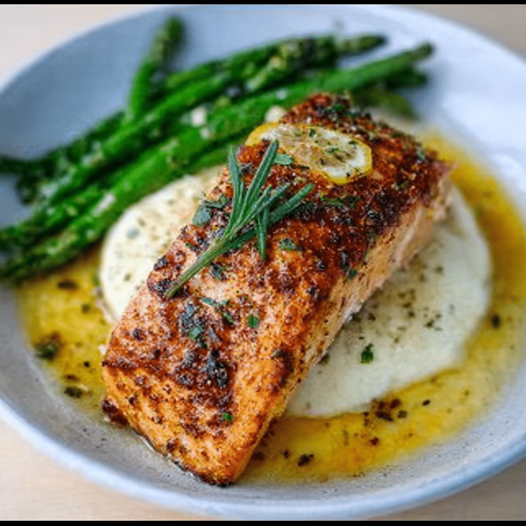 Baked Lemon Garlic Salmon