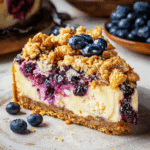 Blueberry Crumble Cheesecake