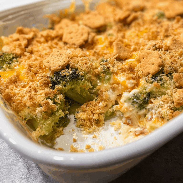 Broccoli Cheese & Cracker Casserole