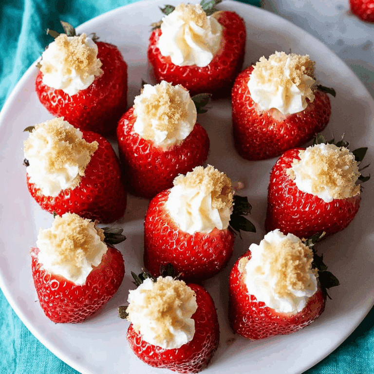 Cheesecake Stuffed Strawberries
