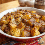 Cheesy Ranch Potatoes & Sausage Bake