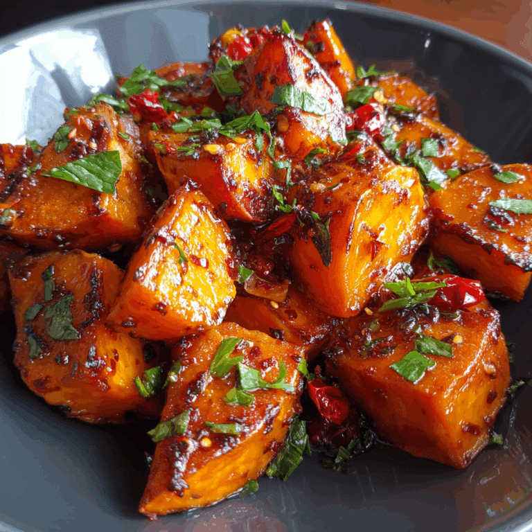 Chili Garlic Sweet Potatoes